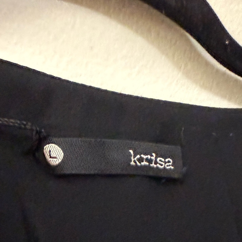 NWT Krisa Revolve Ruched V-Neck Mini Dress in Black - L - Picture 7 of 11
